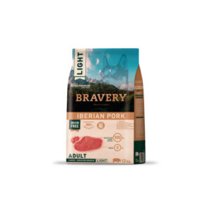 BRAVERY ADULTO IBERIAN PORK LIGHT MEDIUM LARGE BREED 12 KG