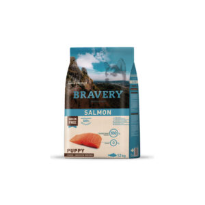 BRAVERY PUPPY MEDIUM LARGE BREED SALMON 12 KG