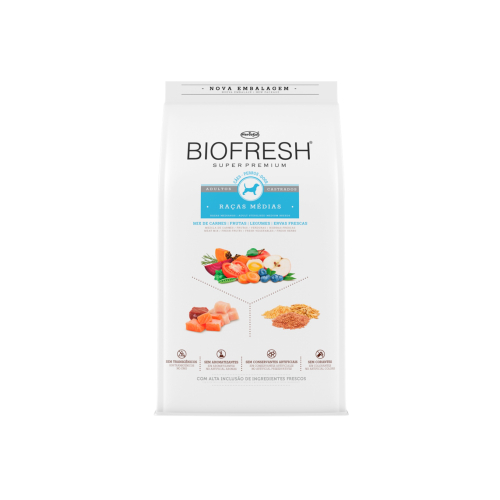 BIOFRESH ADULTO CASTRADO RAZA MEDIANA 3 KG