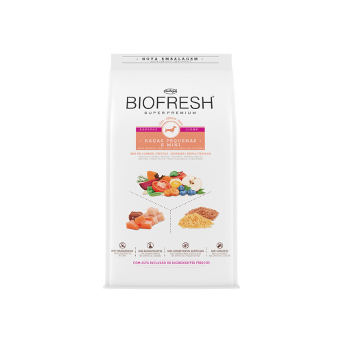 BIOFRESH ADULTO LIGHT RAZAS PEQUENAS Y MINI 3 KG