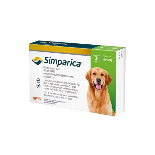 Simparica 20 a 40 kg 3 comprimidos