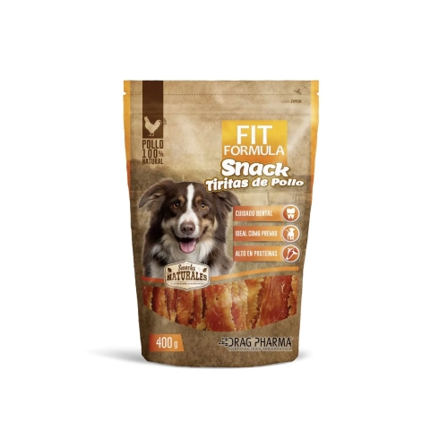 Snack para perros Fit Fórmula tiritas de pollo doypack 400 g