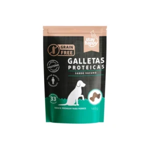 Galletas Perro Proteíco Stay Happy Sin Grano Vacuno 140 g