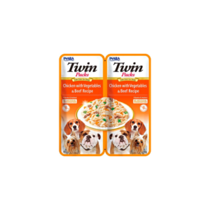 Churu Twins Packs Chicken with Vegetables & Beef Recipe perro