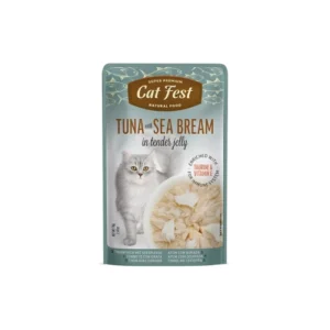 Cat Fest Filetes de Atún con Dorado en Gelatina 70 Gr