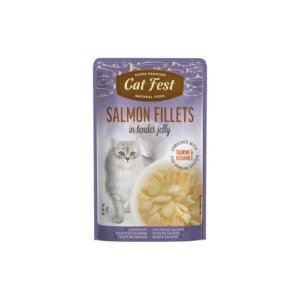 Cat Fest Filetes de Salmón en Gelatina 70 Gr