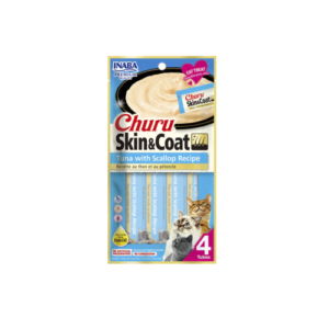 Churu Skin & Coat atún con vieiras Recipe – 4 Und gato