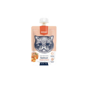 Wanpy Tasty Meat Paste Cat Salmon, Chicken & Carrot 90g