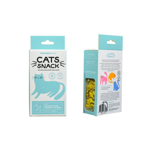 Cats Snack Galleta Rellena Salmón Hierba Gatera