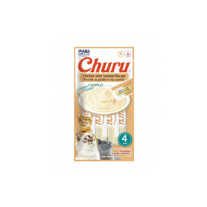 Churu Pollo con Salmon 56g – 4 unidades gato