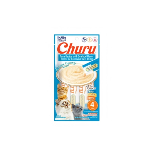 Churu Atún con Mariscos – 4 unidades gato