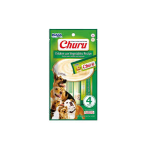Churu Pollo con Vegetales – 4und perro
