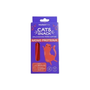Cats Snack Salchichas Monoproteicas Sabor Bacalao 150gr