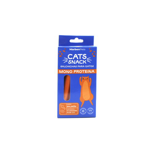 Cats Snack Salchichas Monoproteicas Sabor Salmón 150gr