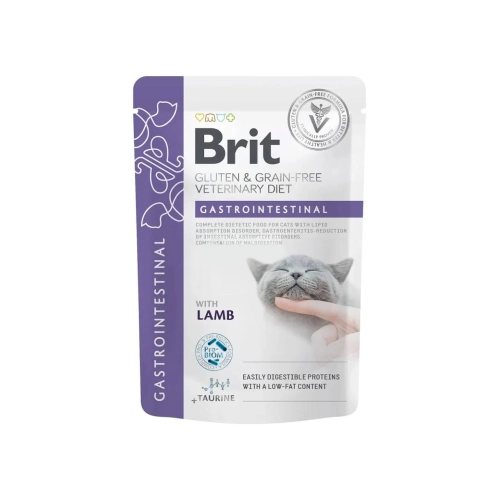 Alimento humedo para gatos Brit veterinary Gastrointestinal con Pollo Sin Cereales 85 g