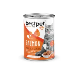 Pack de 12 Latas Bestpet salmon Trozos para Gato 400 gr