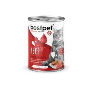 pack de 12 Lata Bestpet Beef Trozos para Gato 400 gr