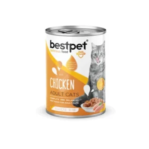 Pack de 12 Latas Bestpet Pollo Trozos para Gato 400 gr