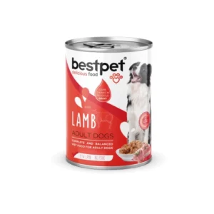 Pack x12 Latas Bestpet Trozos lamb para Perro 400 gr