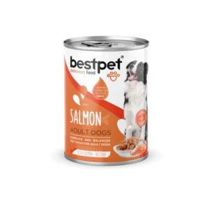 Pack x12 Latas Bestpet Trozos salmon para Perro 400 gr